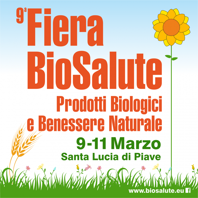 locandina fiera BioSalute di Santa Lucia di Piave Treviso